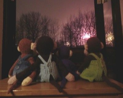Veilig binnen kijken naar het vuurwerk